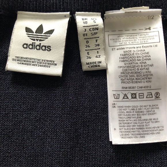 Adidas 3 stripe midi skirt, Navy, Small - Picture 3 of 5